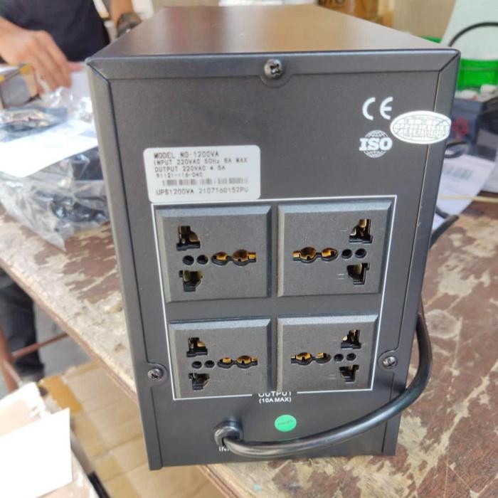 Terbatas Ups Power Up 1200Va Ups Untuk Backup Dan Stabilizer Komputer Cctv Modem Nas Starlink Dan
