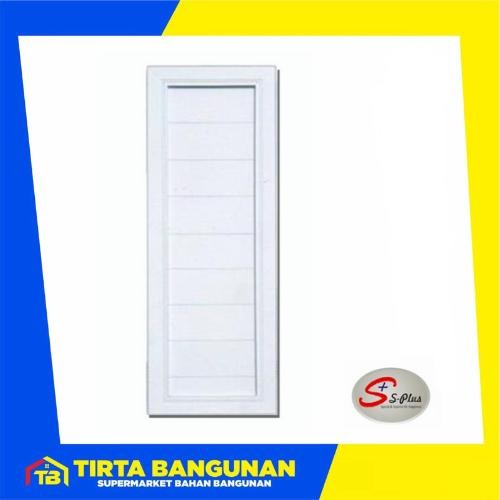 SPLUS PINTU UPVC PINTU KAMAR MANDI 70 X 195 CM FELICE F2 PUTIH