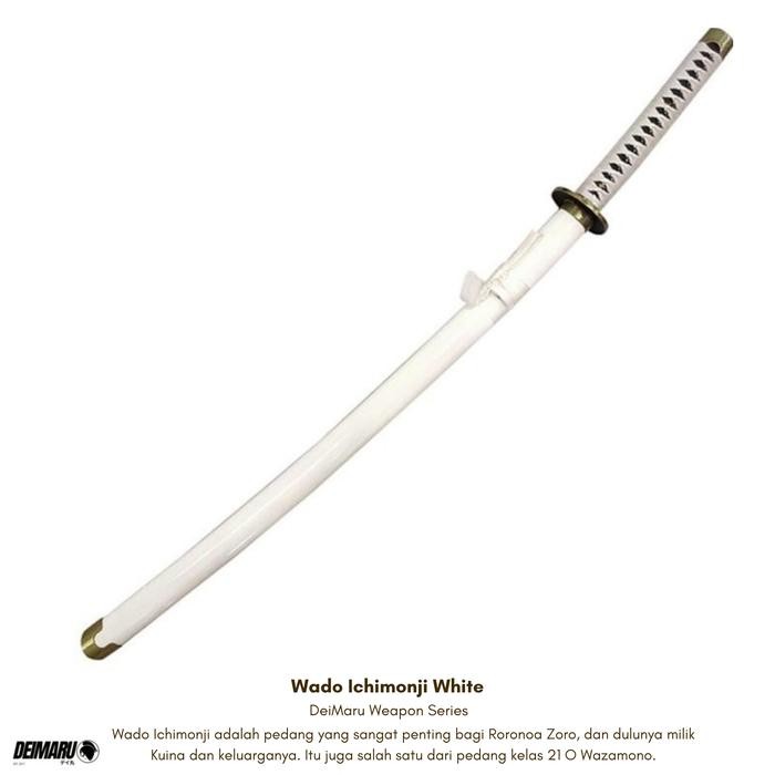 Replika Pedang Wado Ichimonji Zoro Anime One Piece - Pedang Kayu