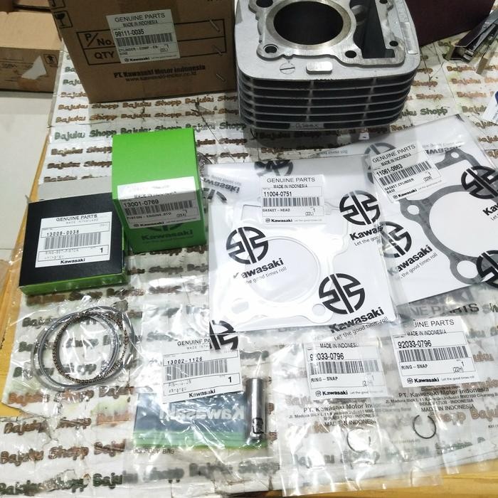 PAKET BLOK PISTON SET STANDAR KLX 150 BF ORIGINAL