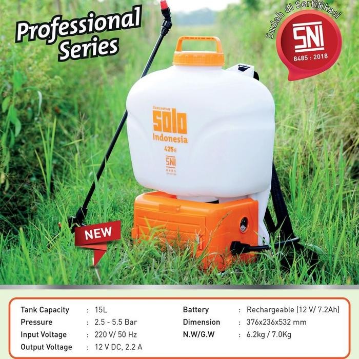 Sprayer Solo 425E Sprayer elektrik Aki Mesin Semprot rumput