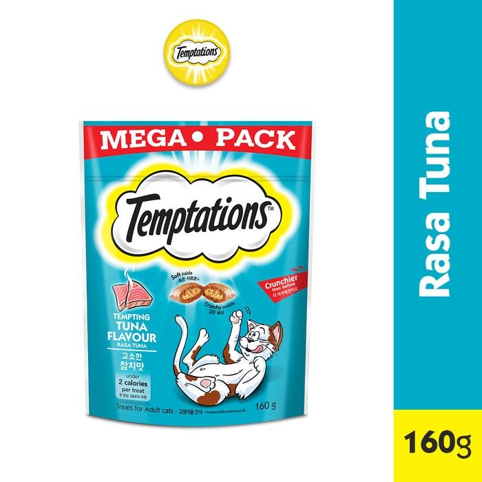 Whiskas - Temptations Snack Kucing 160 Gr Snactions Snack Kucing 160 Gr Snack G