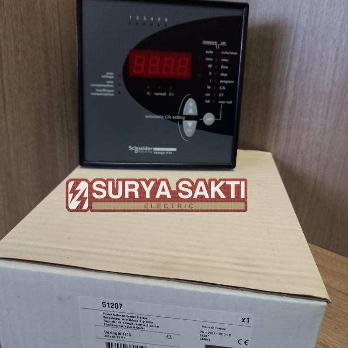 SCHNEIDER REGULATOR KAPASITOR 6 STEP VARLOGIC RT6 51207