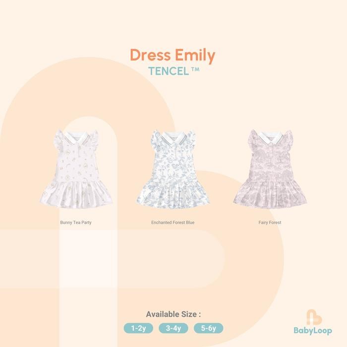 Baju Anak Tencel - Emily Dress TENCEL Modal - Baby Loop