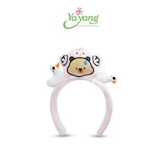 Yayang Bando Bandana CAPYBARA Bulu - Bando Anak Bulu Halu - Aksesoris Rambut Anak - NAN0220