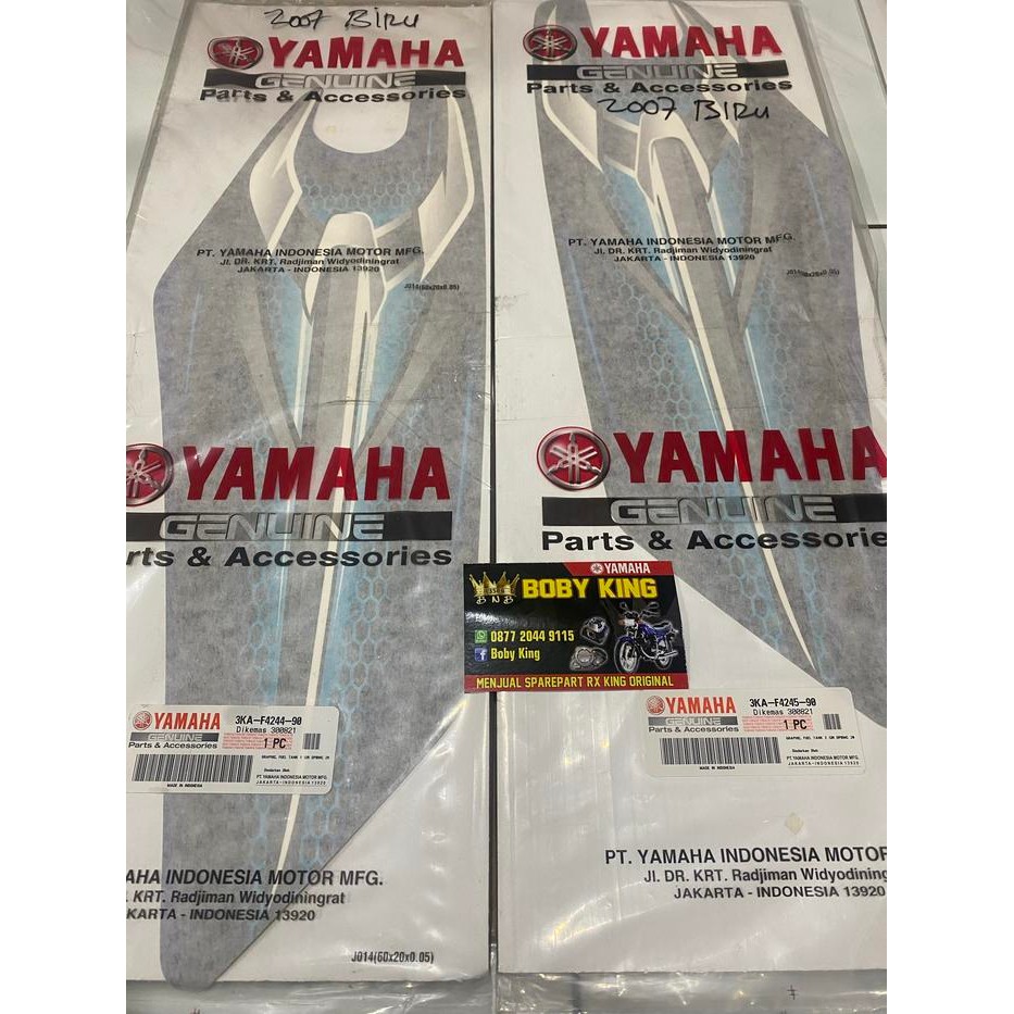 Striping Tangki Rx King 2007 Biru Original