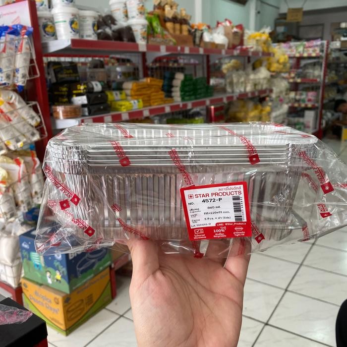 Alu foil kotak besar 840 ml dengan tutup isi 5 pcs alumunium cup lid