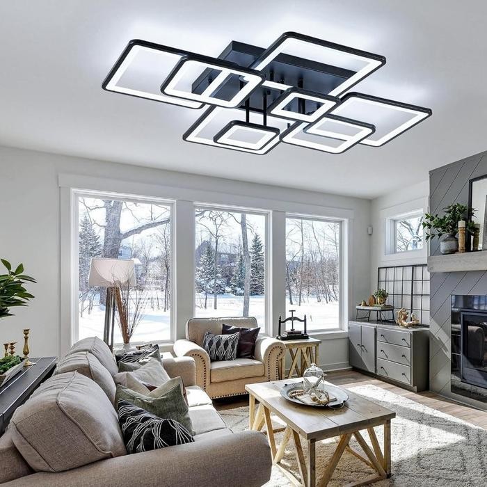 BERKUALITAS lampu hias plafon gantung ruang tamu plafon minimalis lampu ruang tamu aesthetic 3 warna