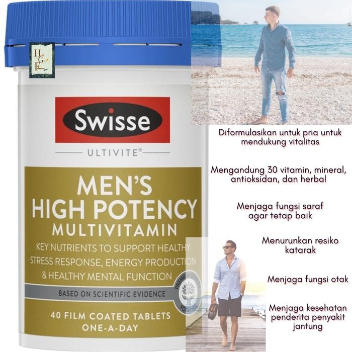 ORIGINAL Swisse Mens High Potency Multivitamin 40 Tablet