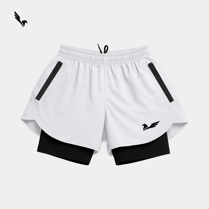 0k9y- Naaf Celana Pendek Legging Olahraga Lari 2In1 Short Pants Running Sport Outdoor Pria