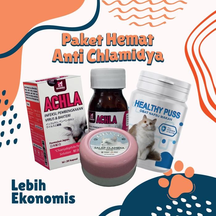 COMBO ANTI CHLAMIDIA KUCING PLUS VITAMIN IMUN
