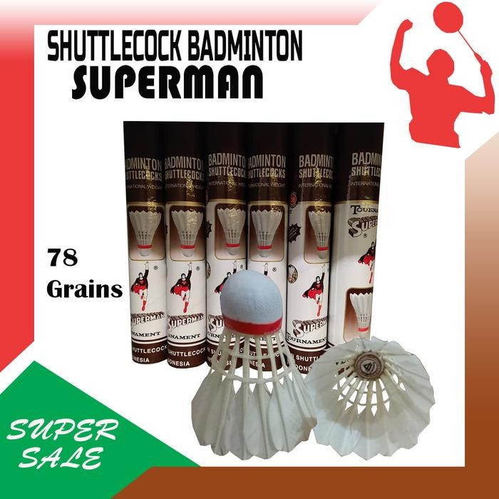 SHUTTLECOCK COCK KOK BADMINTON MIDO SUPERMAN COKLAT ORIGINAL