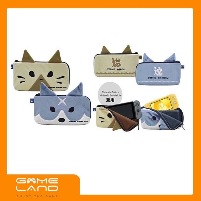 IS HORI Monster Hunter Rise Hand Pouch Tas for Nintendo Switch