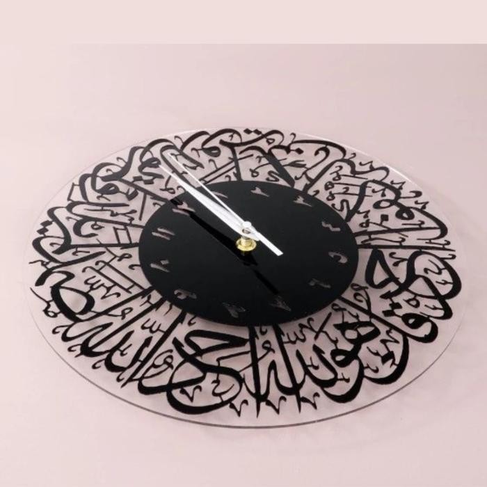 Jam Dinding Islami Arab Style Hiasan Estetik Penuh Makna / Jam Dinding Perpaduan Seni & Iman