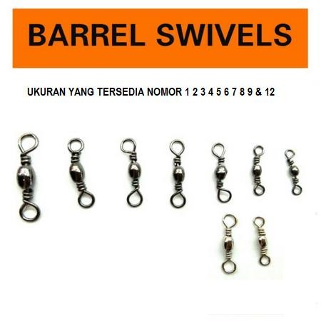 Kili Kili Barrel Swivel Ukuran Kecil Sampai Besar Perbungkus