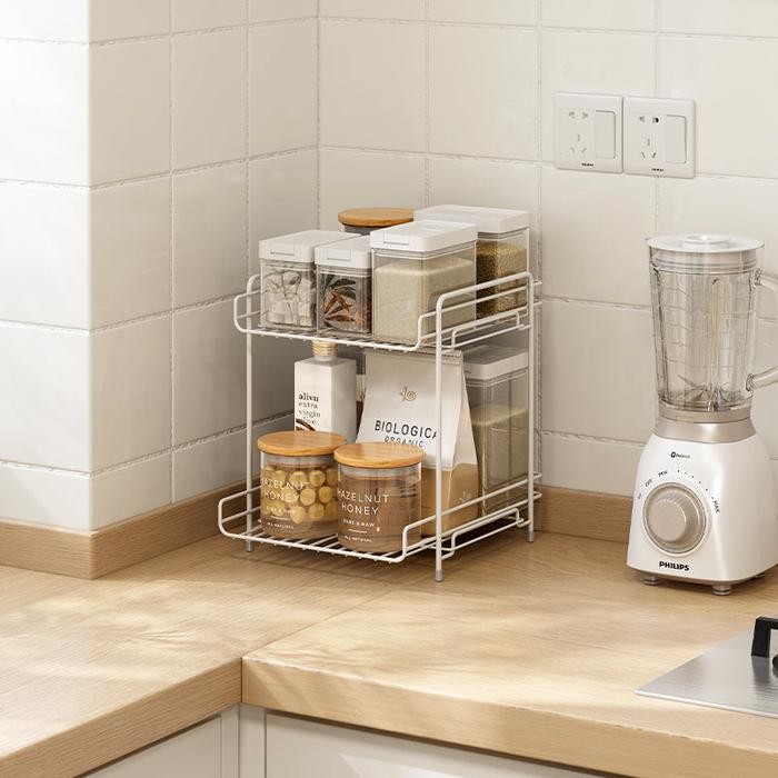 ZENRak Dapur Minimalis Rak Sisipan Kolong Meja Dapur Rak Storage Multifungsi / Rak Bumbu Nordic