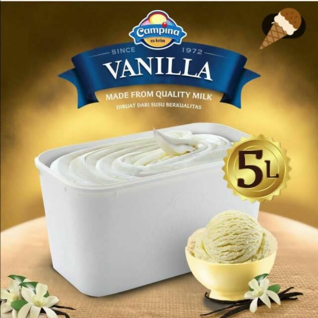 opvc- Ice Cream Campina 5Liter / Es Krim Campina Hanya Bandung