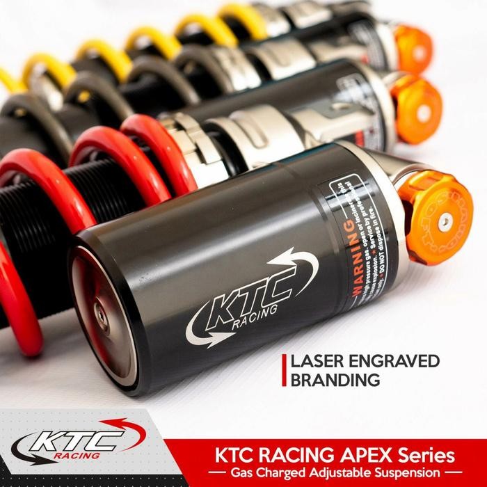 Bagus Shock Breaker Blkng Ktc Racing Tipe Apex Tabung Bawah Ymha Mio Uk300Mm Terlariss 