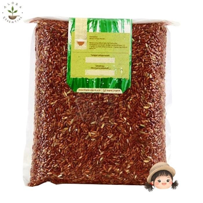 Cepatsampai- Lingkar Organik Beras Merah 1Kg - Beras Merah Organik