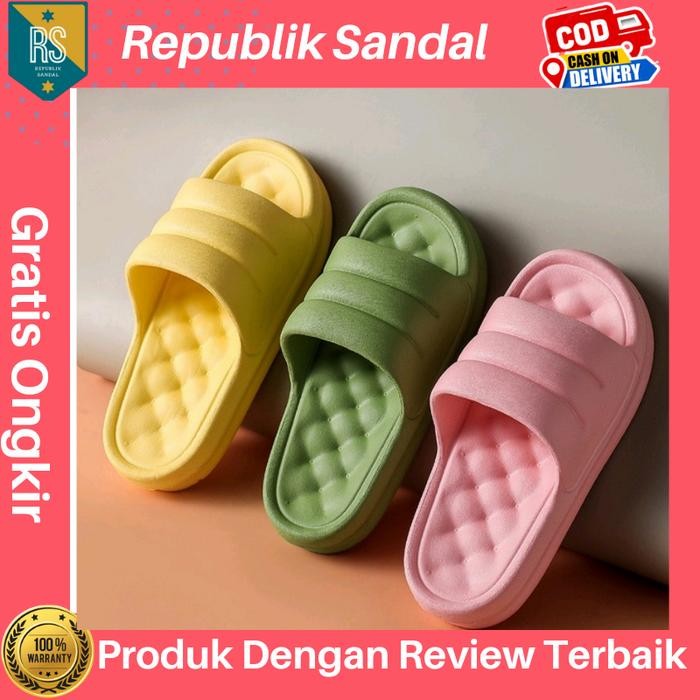 Ready Premium Sandal Bantal Eva Selop Empuk Elegan Modis Sandal Rumah Sandal