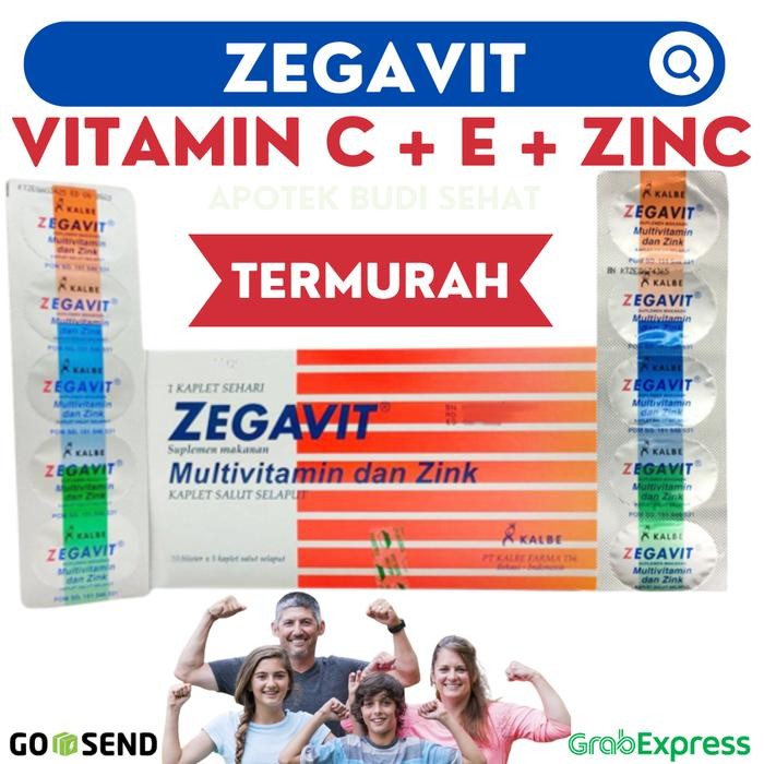 ORIGINAL Zegavit Vitamin C Vitamin B Vitamin E Zinc Multivitamin strip/box