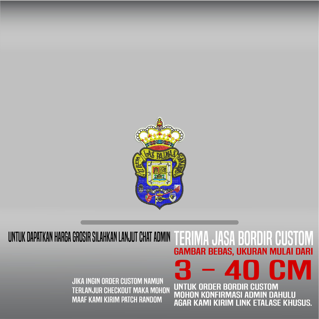 LAS PALMAS CLUB LALIGA SPAIN PATCH BORDIR LOGO/EMBLEM | HDP-458