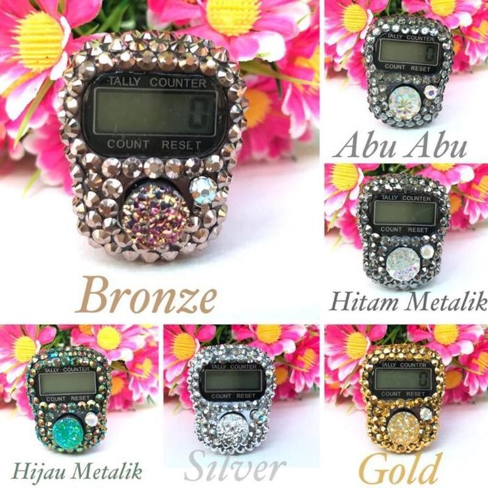 Prom0Besar- Tasbih Digital Polos Bling Bling Hias Cantik Dan Unik