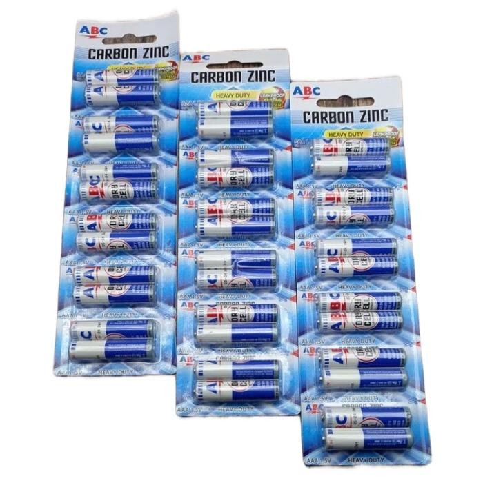 Original Baterai ABC AAA kecil / remot / abc carbon Tepercaya