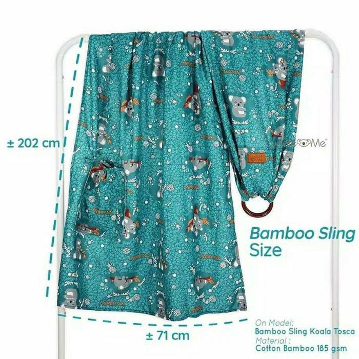 riml- Bamboo Sling Airsling Cuddle Me Ringsling Gendongan Bayi Instan Gendongan Cuddleme