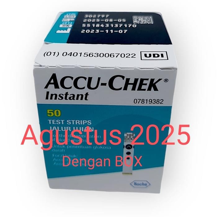 KJB Strip AccuChek Accu Chek check Instant Strip tes gula darah isi 50