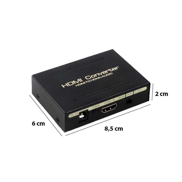 CONVERTER HDMI TO HDMI OPTICAL SPDIF RCA EXTRACTOR AUDIO SPLITTER