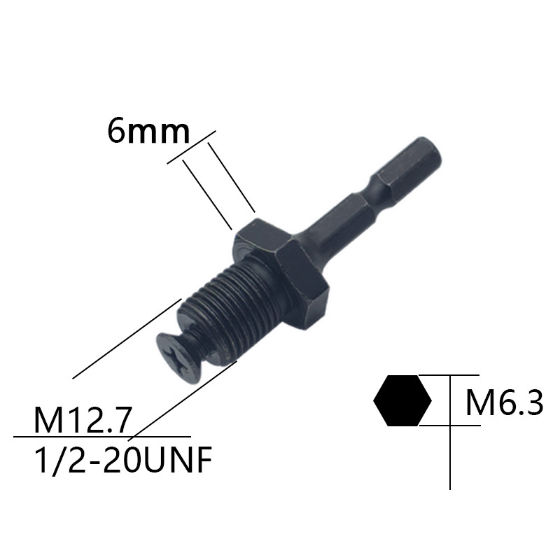 1/2"-20UNF / 3/8''-24UNF Thread Quick Change Adapter For Impact Wrench Conversion SDS-Plus / Hex / S