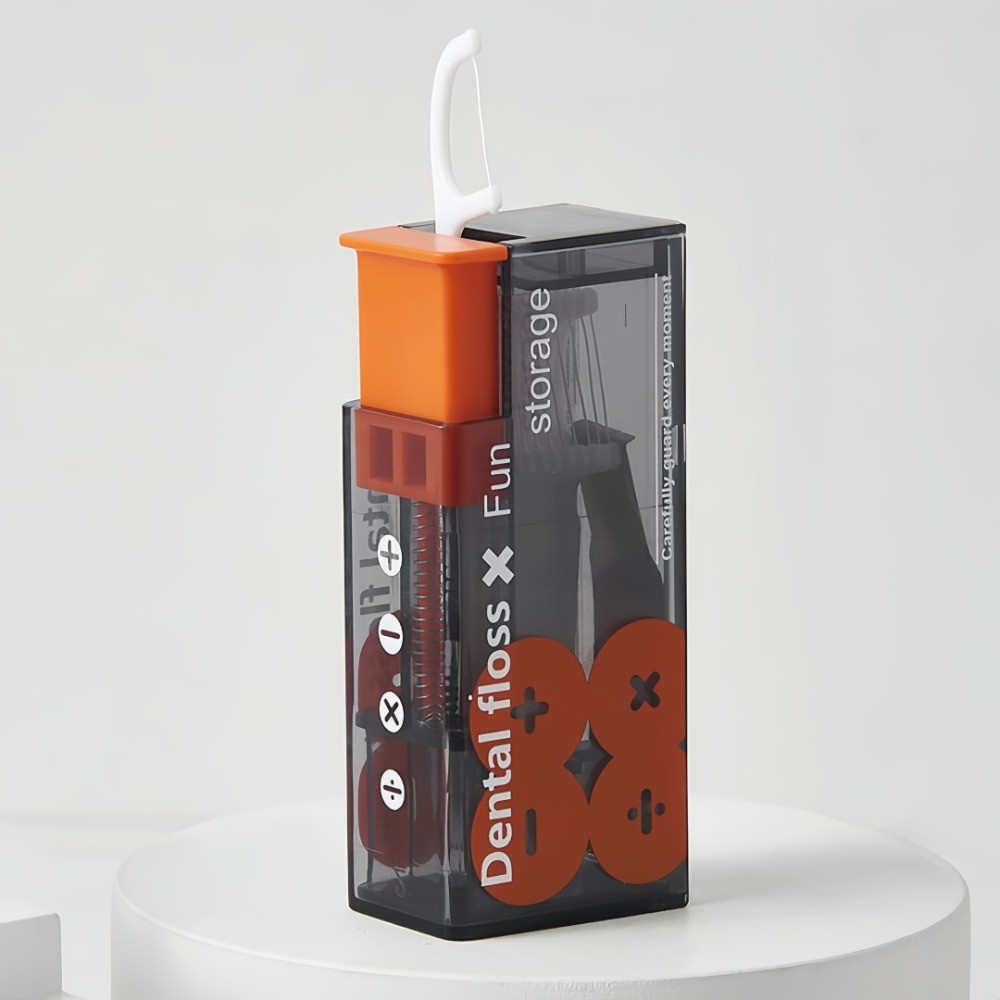 Portable Dental Floss Storage Box Automatic Pop-Up Dental Floss Holder For Oral Care Press Type