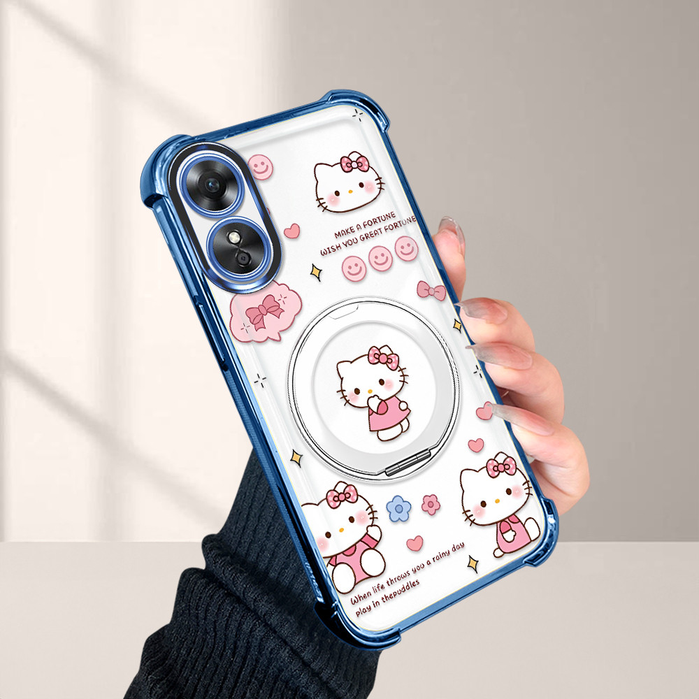 Softcase Transparan Kartun Casing For OPPO A17 A17K Case Cartoon  Kesing Protect Lens S3-0609 DLJ