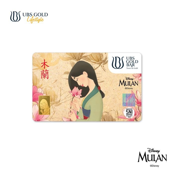 Ubs Gold Logam Mulia Disney Princess Mulan 1 Gr