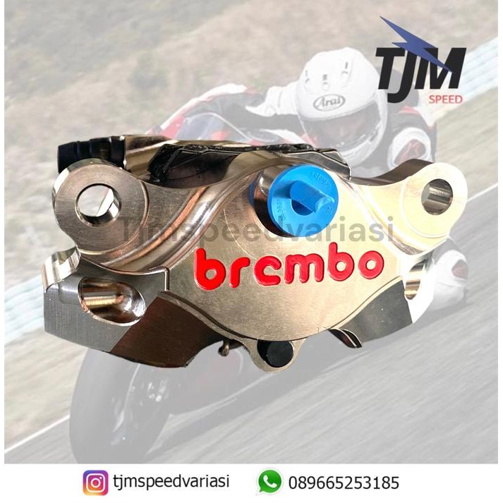 Kaliper Brembo 2P P2 CNC Nickel Plated Ori Italy