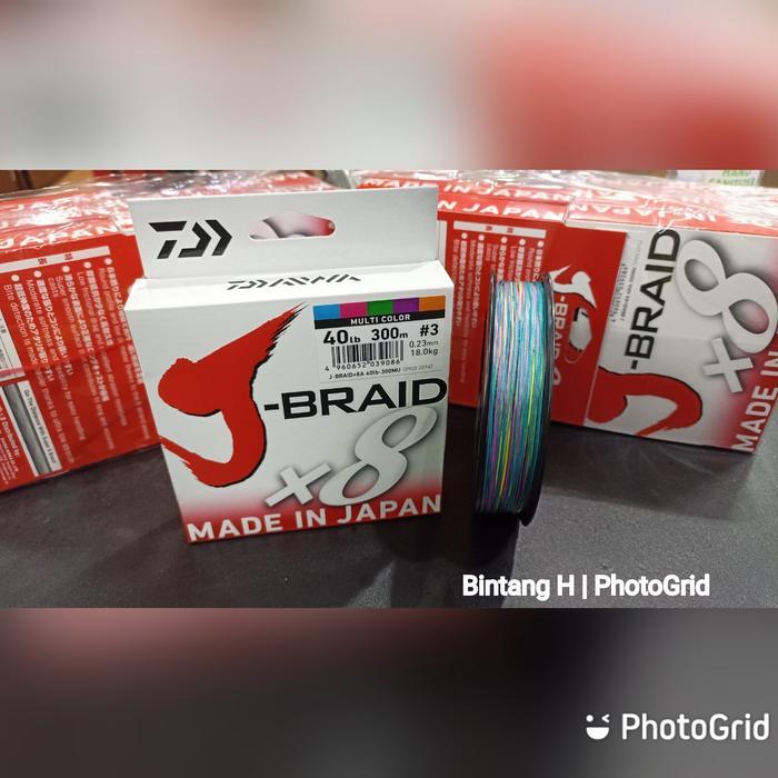 SENAR PE DAIWA J BRAID X8 PE 3 40LB