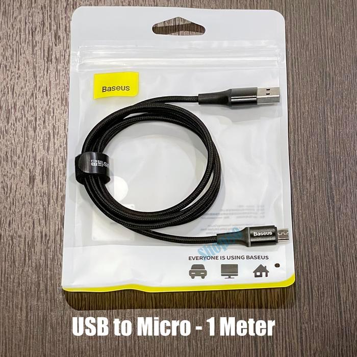 Kabel Data Led Baseus Halo Usb To Micro Type C Lightning Iphone Cablefast Charging Pd Populer