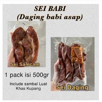 Terbaru sei babi / babi asap / sei samcam / daging babi asap