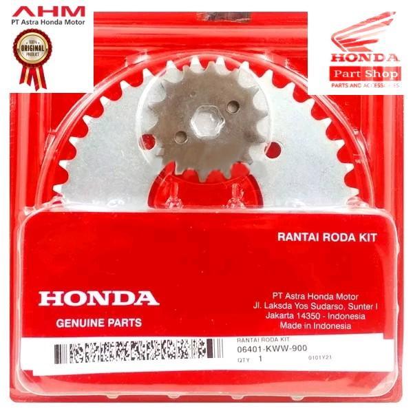 06401-Kww-900 Gear Set Gear Rantai Revo 110 New Blade 110 Karbu Motor Motorcycle
