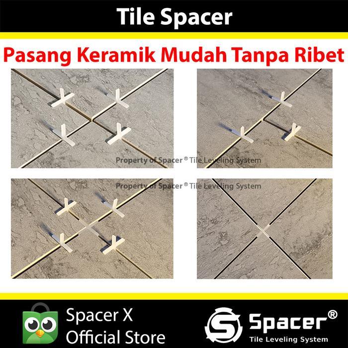 NEW Tile Spacer 2mm/ Cross / nat Keramik