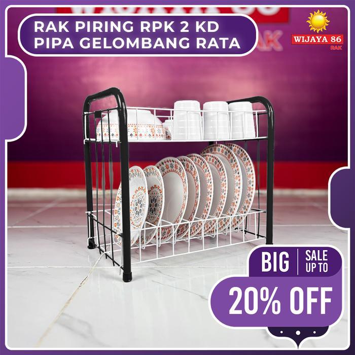 Rak Piring Rpk 2 Kd Pipa Rak Piring Susun 2 Rak Piring Rak Dapur 2 Susun Rak Susun Serbaguna