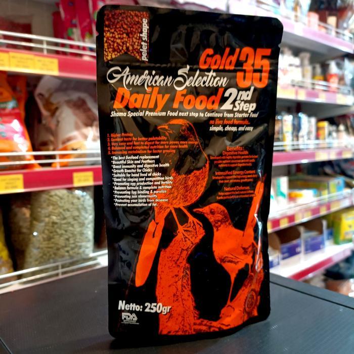 AMS AMERICAN SELECTION DAILY FOOD 250GRAM VOER HARIAN BURUNG MURAI BAT