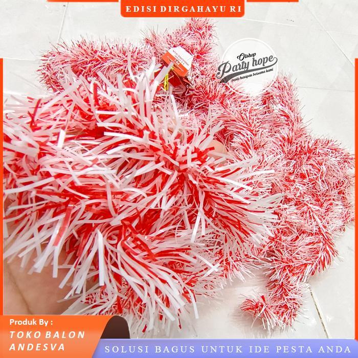 NEW!! slinger hiasan merah putih dirgahayu ri / slinger dekorasi HUT RI