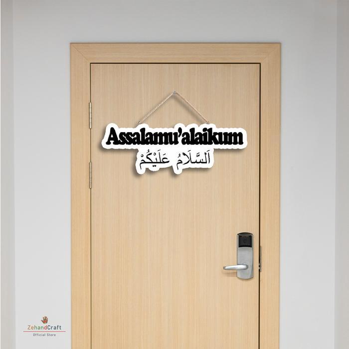 NEW Zehandcraft - Hiasan dinding pintu assalamualaikum / Gantungan pintu assalamualaikum