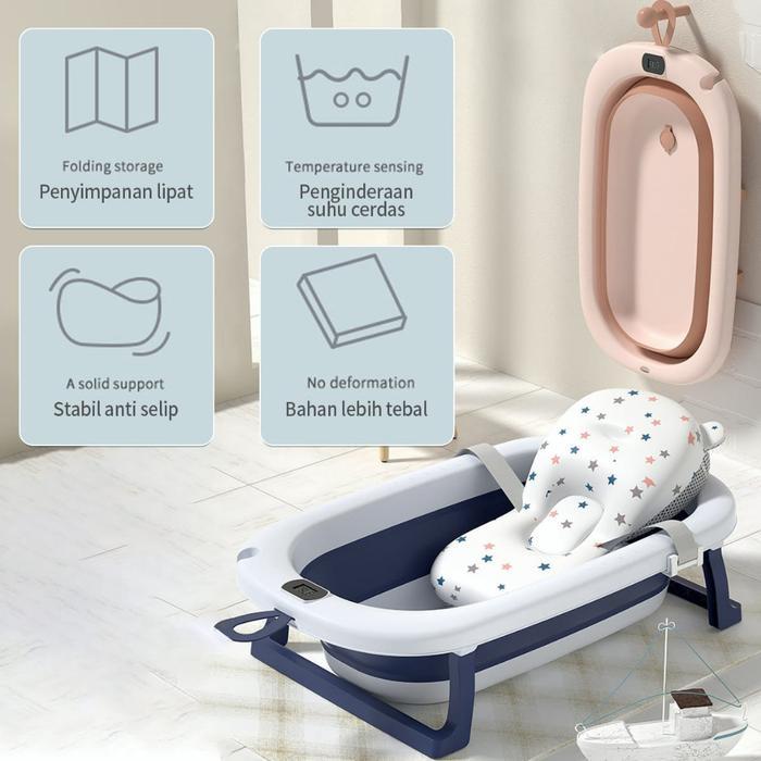 Promo [Ready Stock] Bak Mandi Bayi / Lipat Bak Mandi Lipat Tempat Mandi Bak Bayi Mandi Lipat Bak