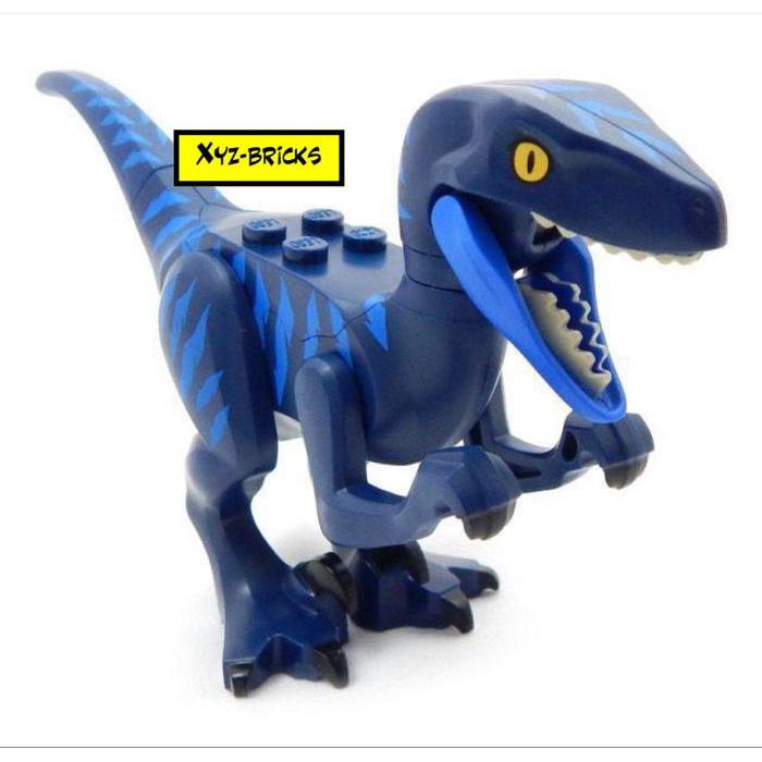 LEGO 70826 Part Out - Dark Blue Velociraptor Dinosaur Figure