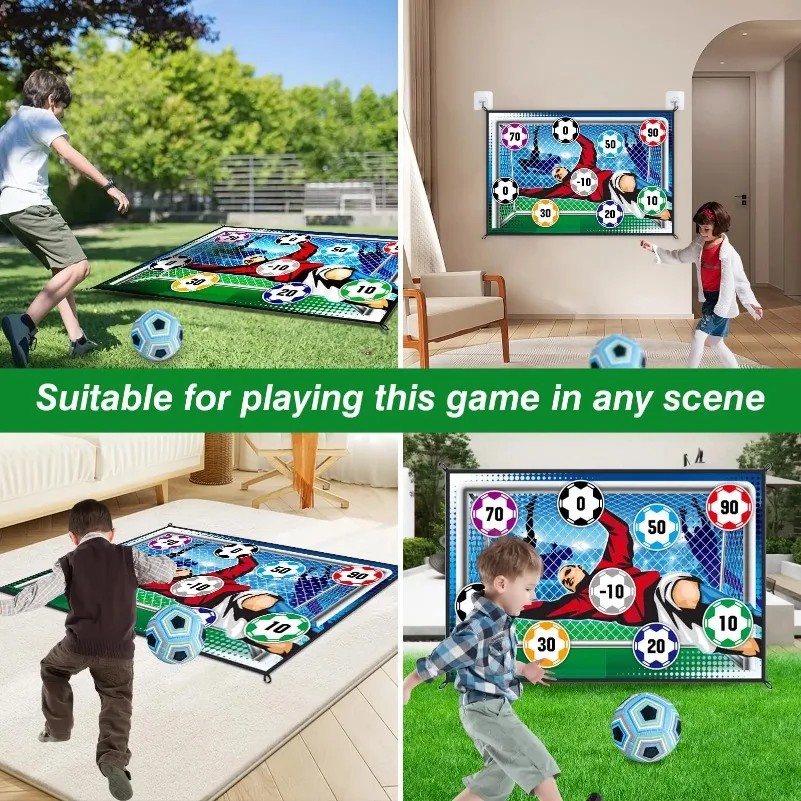 Soccer Game Mat Set Outdoor Indoor Soccer Toys Multiplayer Competitive Soccer Games Children