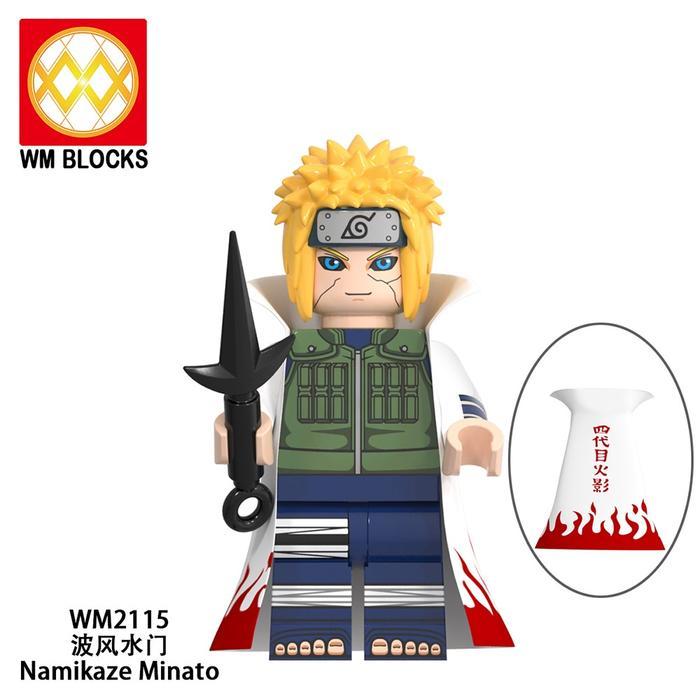 Mainan Balok Bangunsusun model Lego Minifures Naruto kakashi Madara