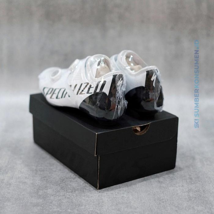 Sworks Ares Road Shoe Team White / Sepatu Cleat Roadbike S-Works Rd